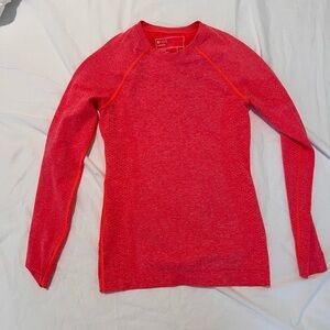 Figs Coral Long Sleeve Top